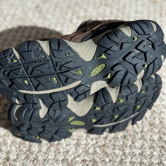 OBOZ B Dry w/OFit Insole Laced Hiking Style Boots Brown Leather & Textile Size 9 - Picture 9 of 13